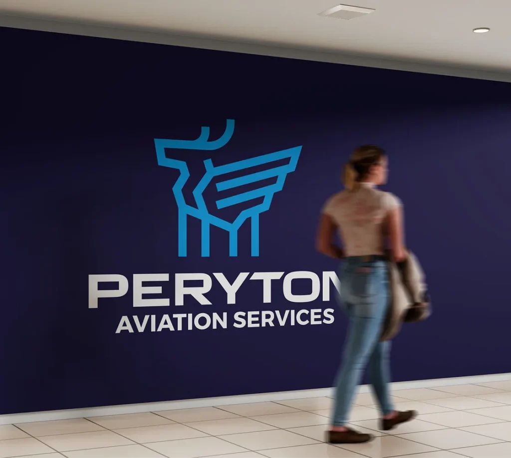 Peryton Logo on Officewall