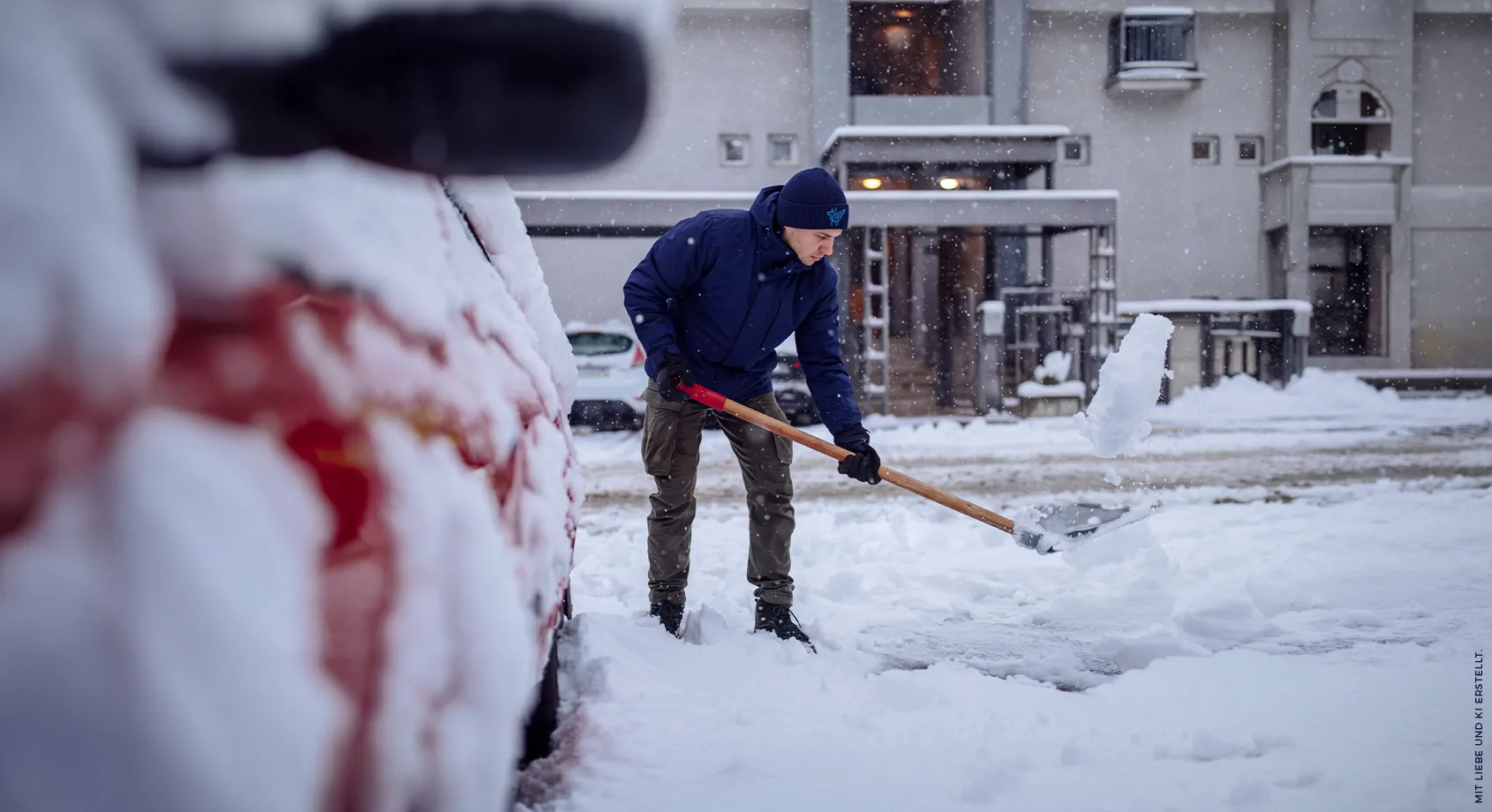 Peryton Winterdienst KI generiert